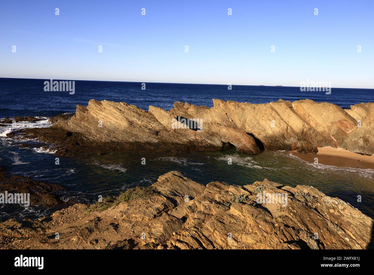 Southwest Alentejo and Vicentine Coast Natural Park is a natural park located in southwest Portugal Stock Photo