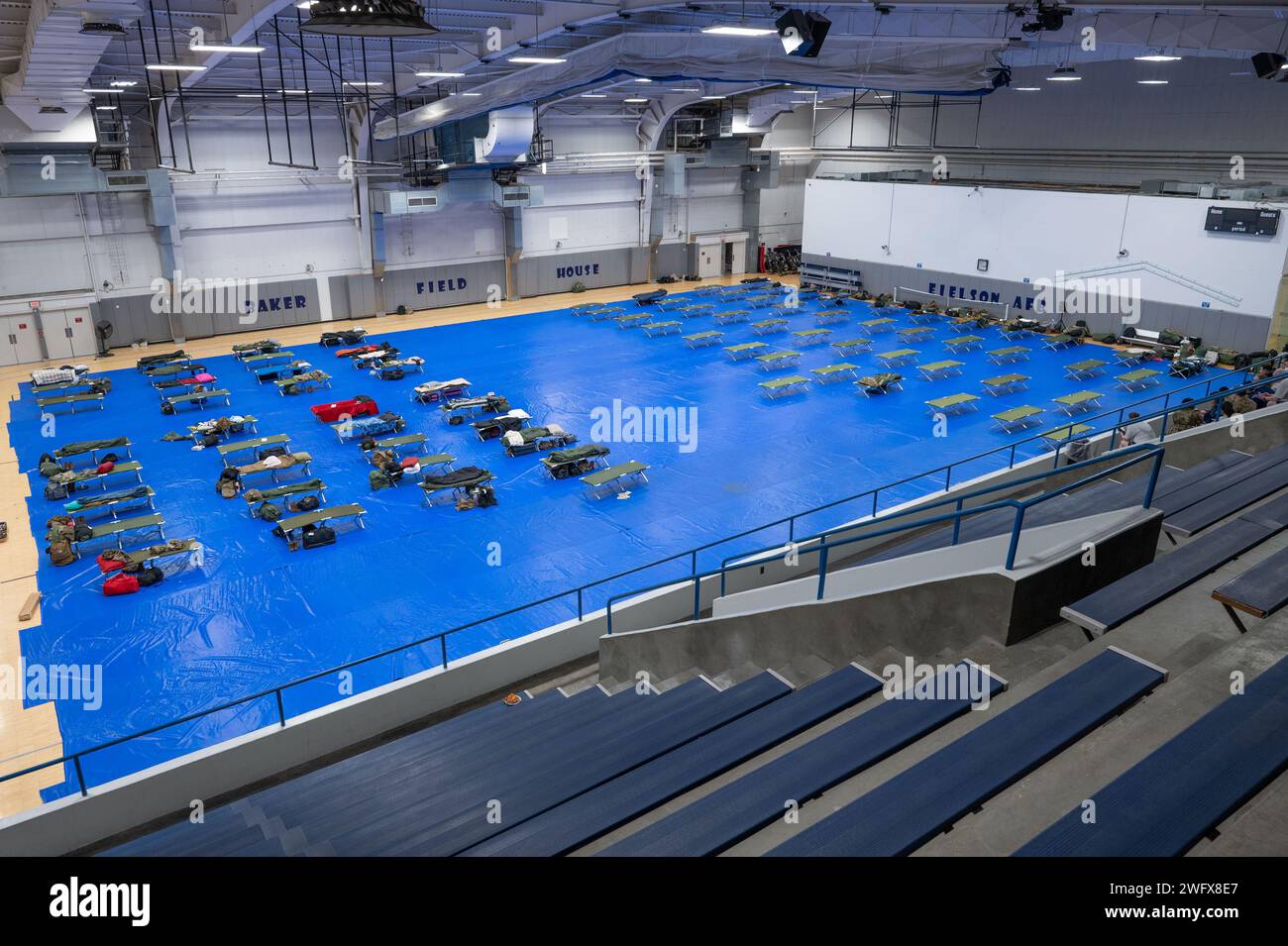 The 354th Force Support Squadron utilizes the Baker Field house