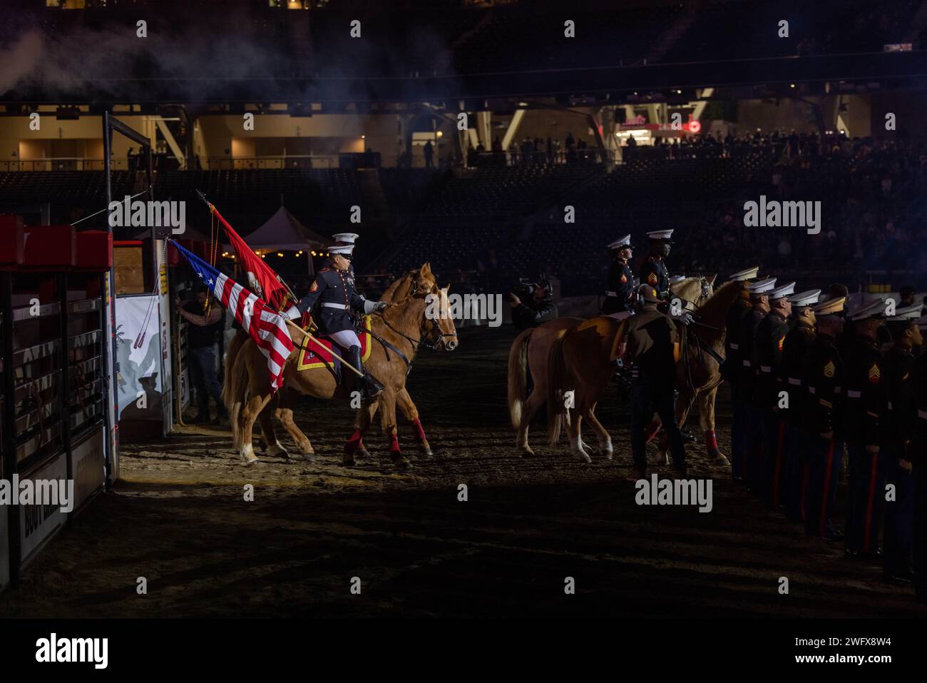 U.S. Marines with the Marine Corps Mounted Color Guard, Marine Corps