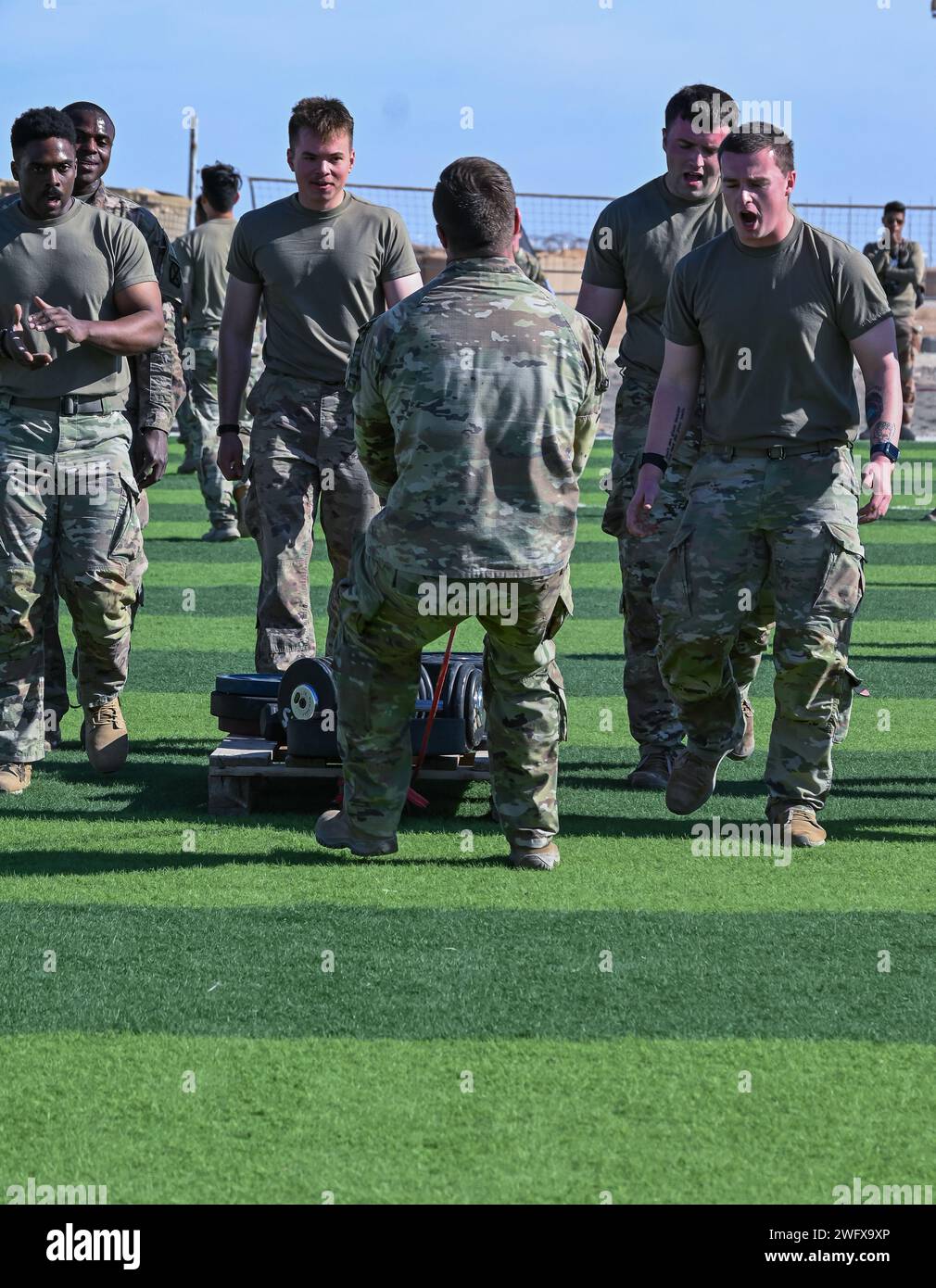 The U.S. team from A Battery, 2nd Battalion, 15th Field Artillery