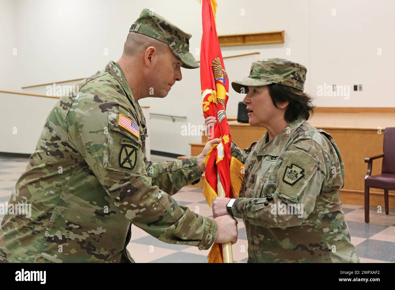 U.S. Army Col. Robert C. Jorgensen Jr., outgoing commander of the 166th ...