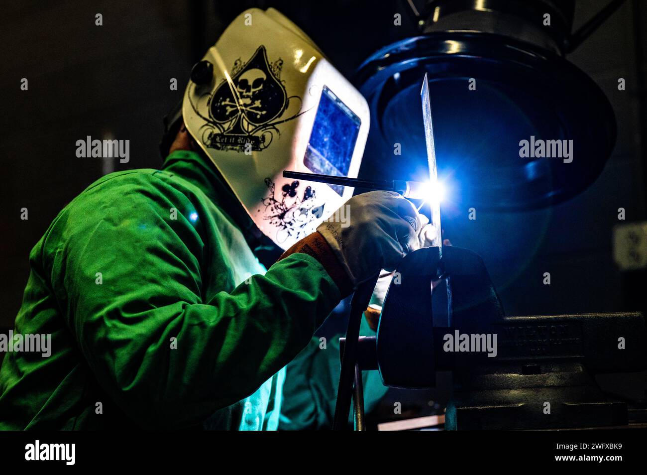 U.S. Air Force Master. Sgt. Theodore Hayes, an aircraft metals