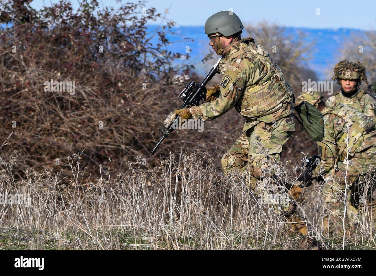 U.S. Army paratroopers assigned to the 173rd Brigade Support Battalion ...