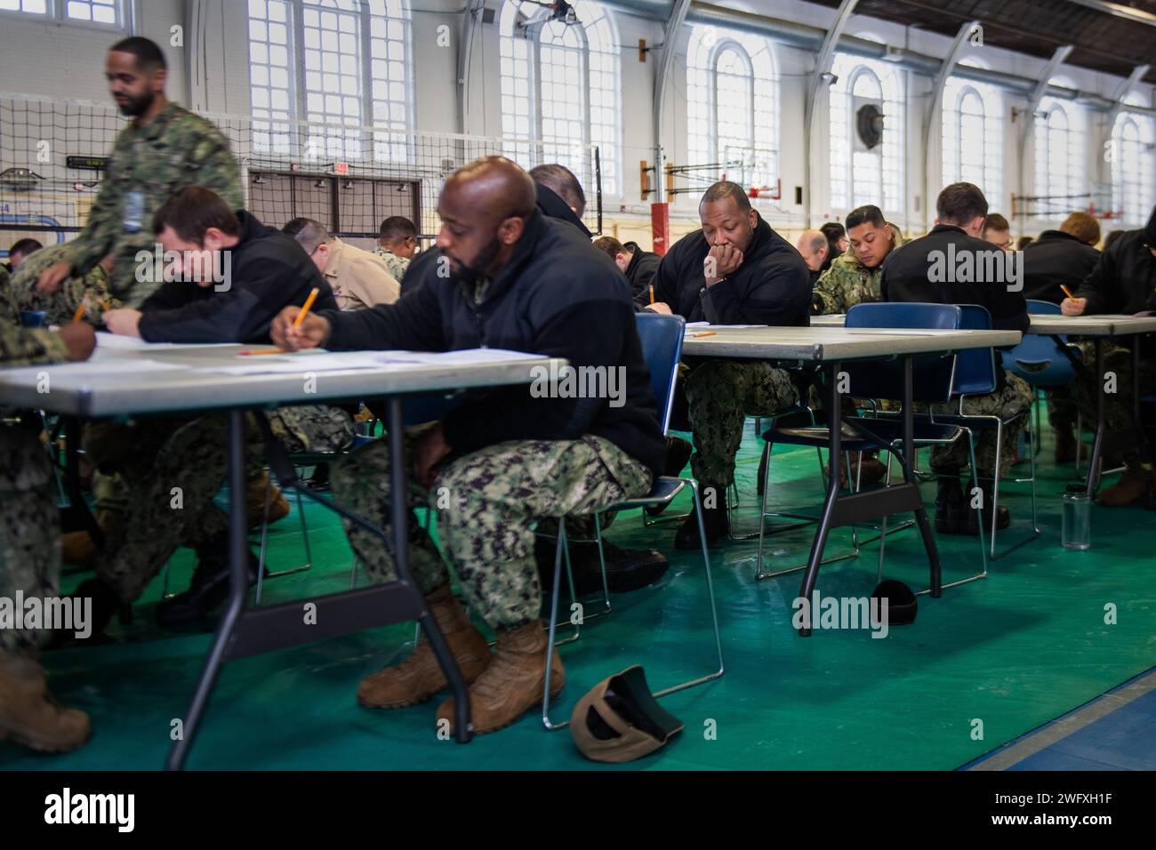 GREAT LAKES, Il. (January 18, 2024) Sailors attached to Naval Station