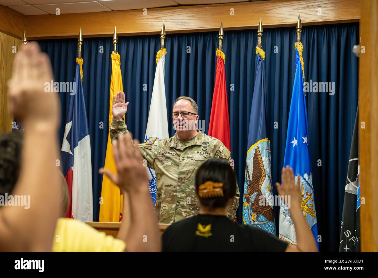 U.S. Army Maj. Gen. James P. Isenhower III, commanding general of the
