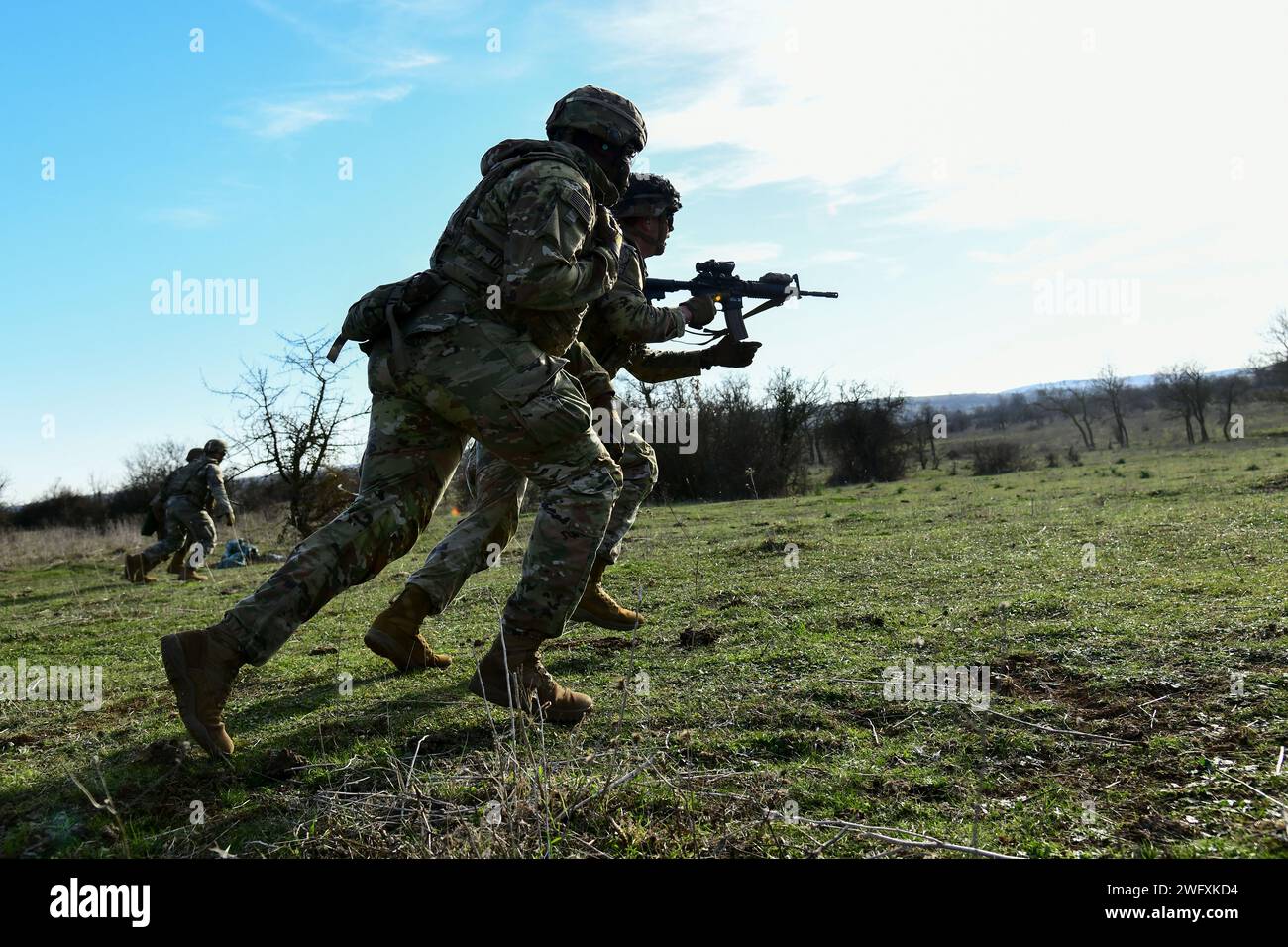 U.S. Army paratroopers assigned to the 173rd Brigade Support Battalion ...