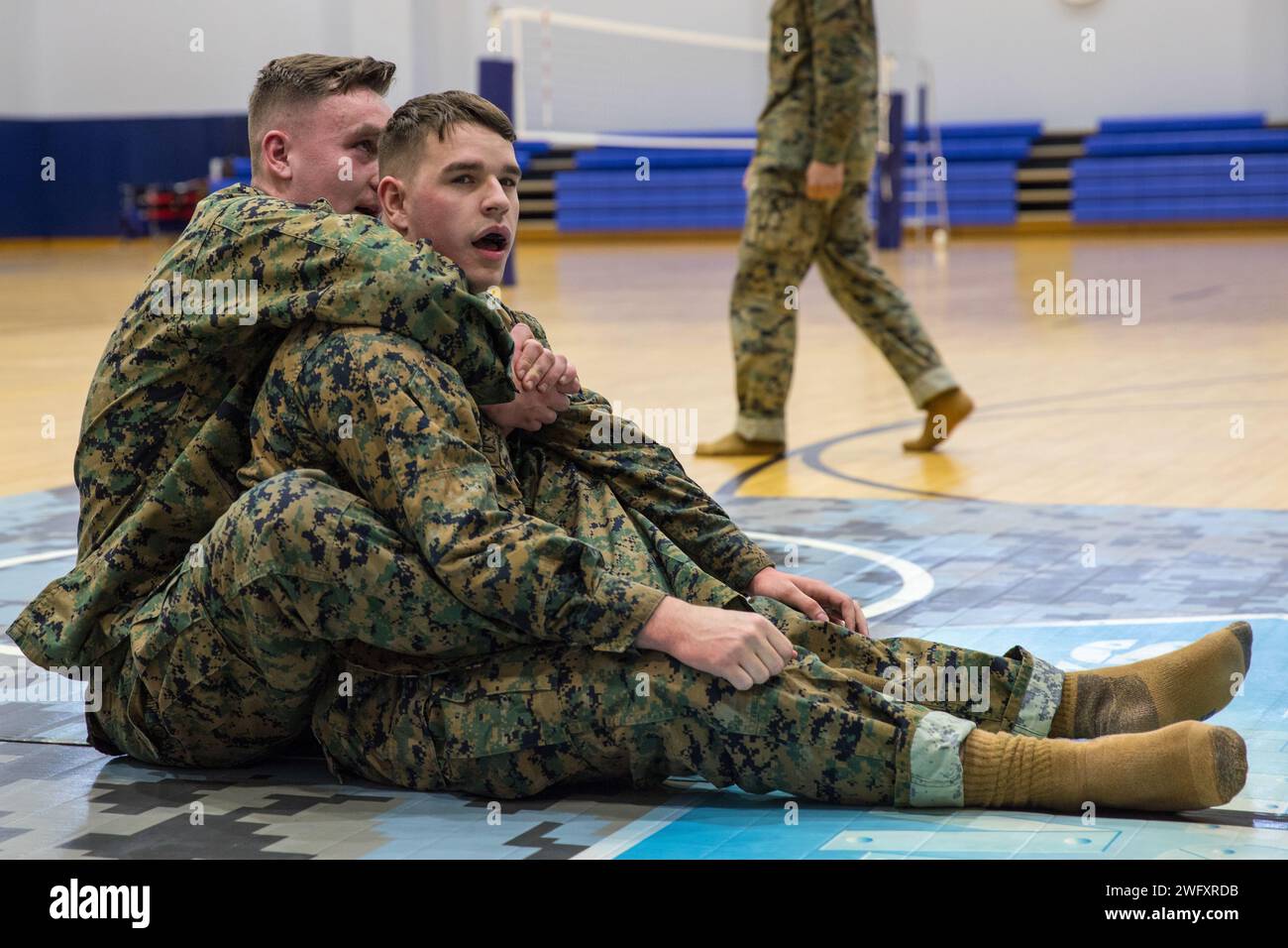 U.S. Marine Corps Lance Cpl. Jacob left, an intelligence