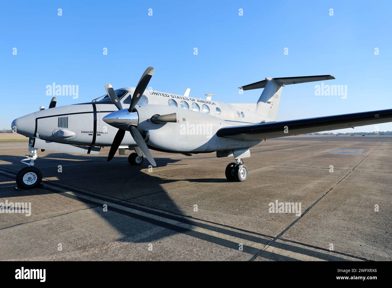 A C-12 Huron Airplane Assigned To Detachment 1, Company B, 1st ...