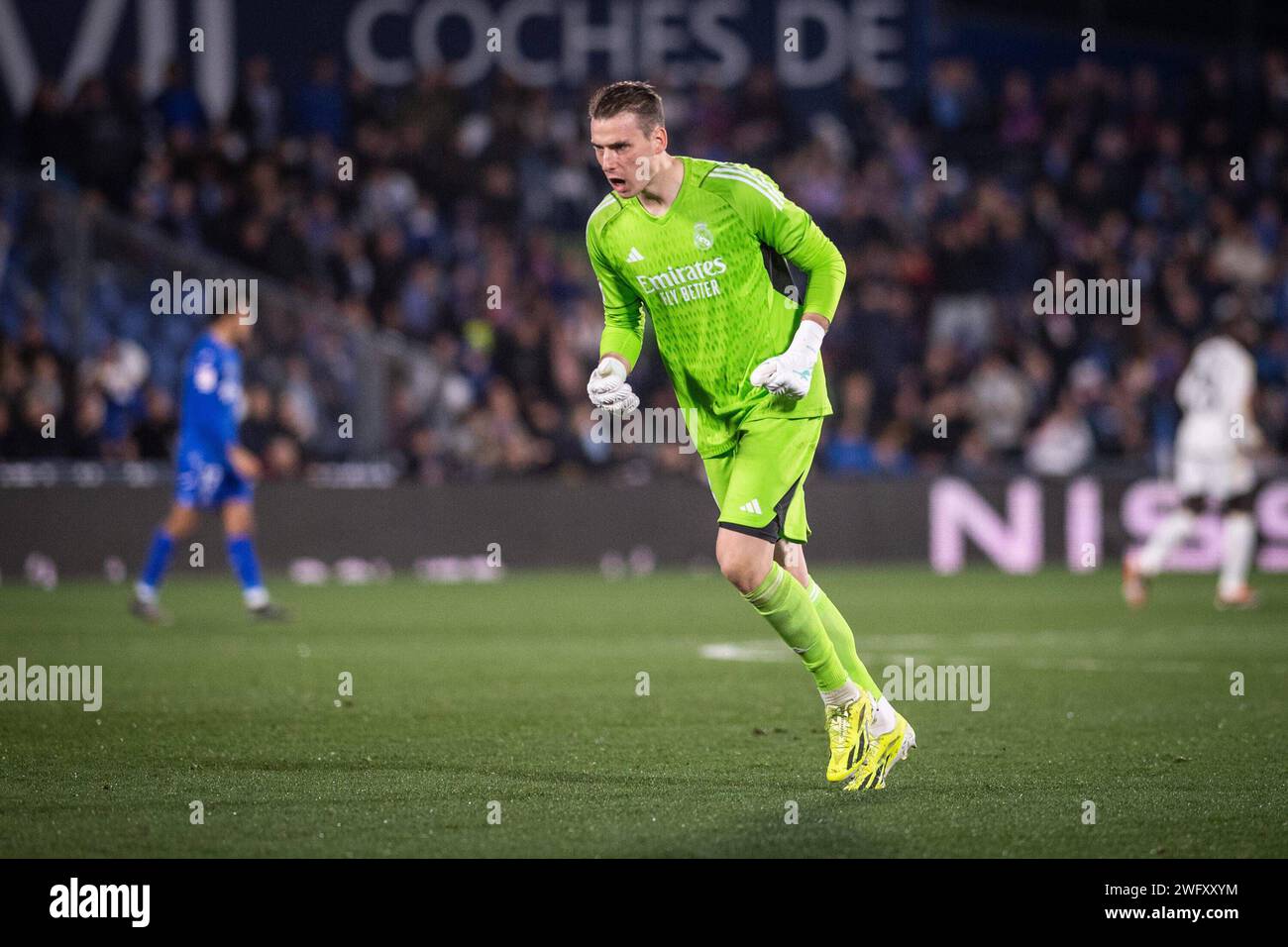 Getafe, Spain. 01st Feb, 2024. La Liga soccer match Getafe vs Real