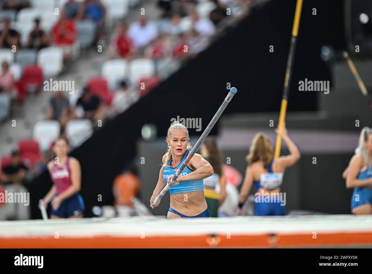Saga ANDERSSON participating in the Pole Vault at the World Athletics