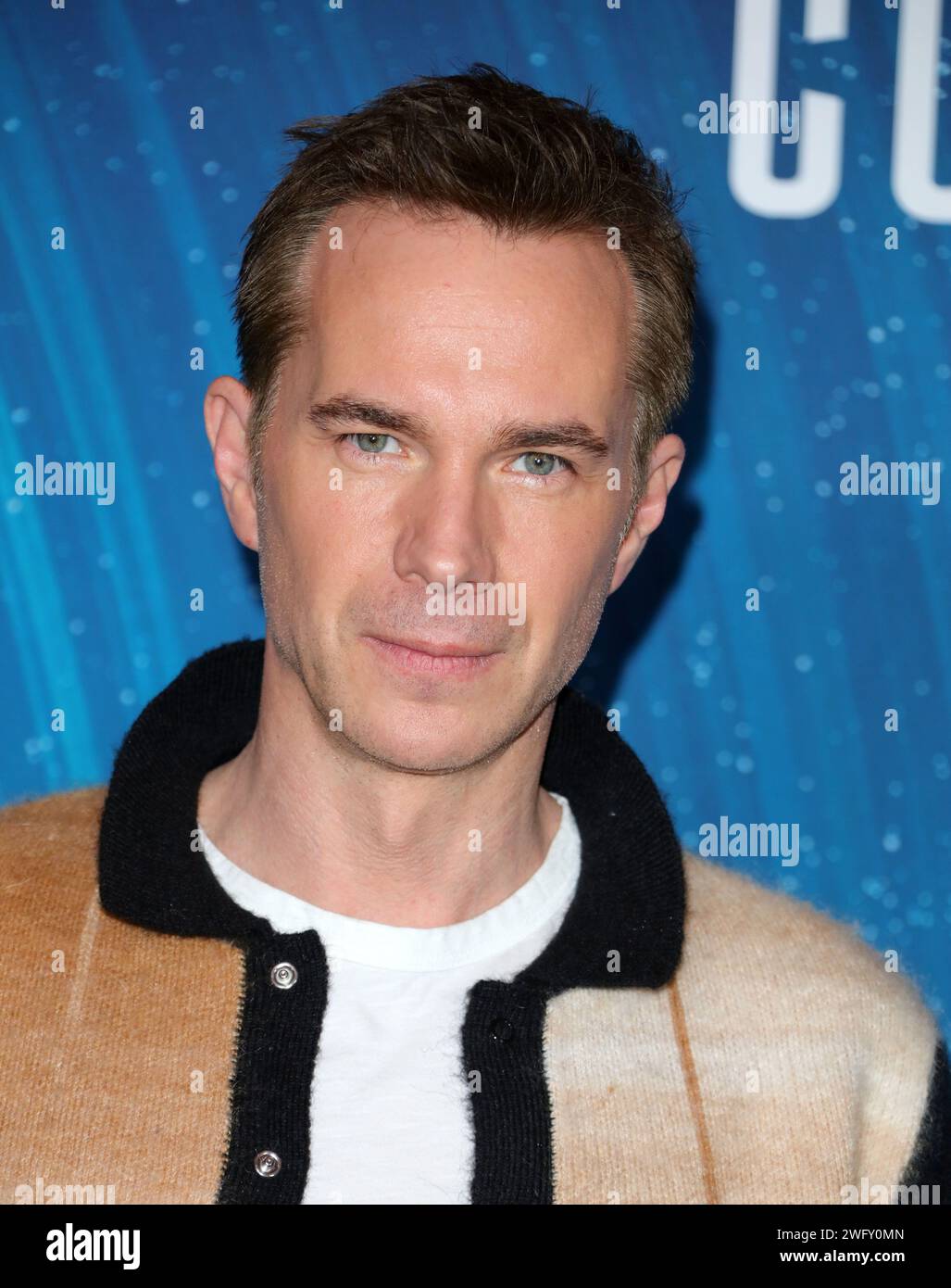 Beverly Hills, USA. 01st Feb, 2024. James D' Arcy arrives at 'Constellation' photo call held at