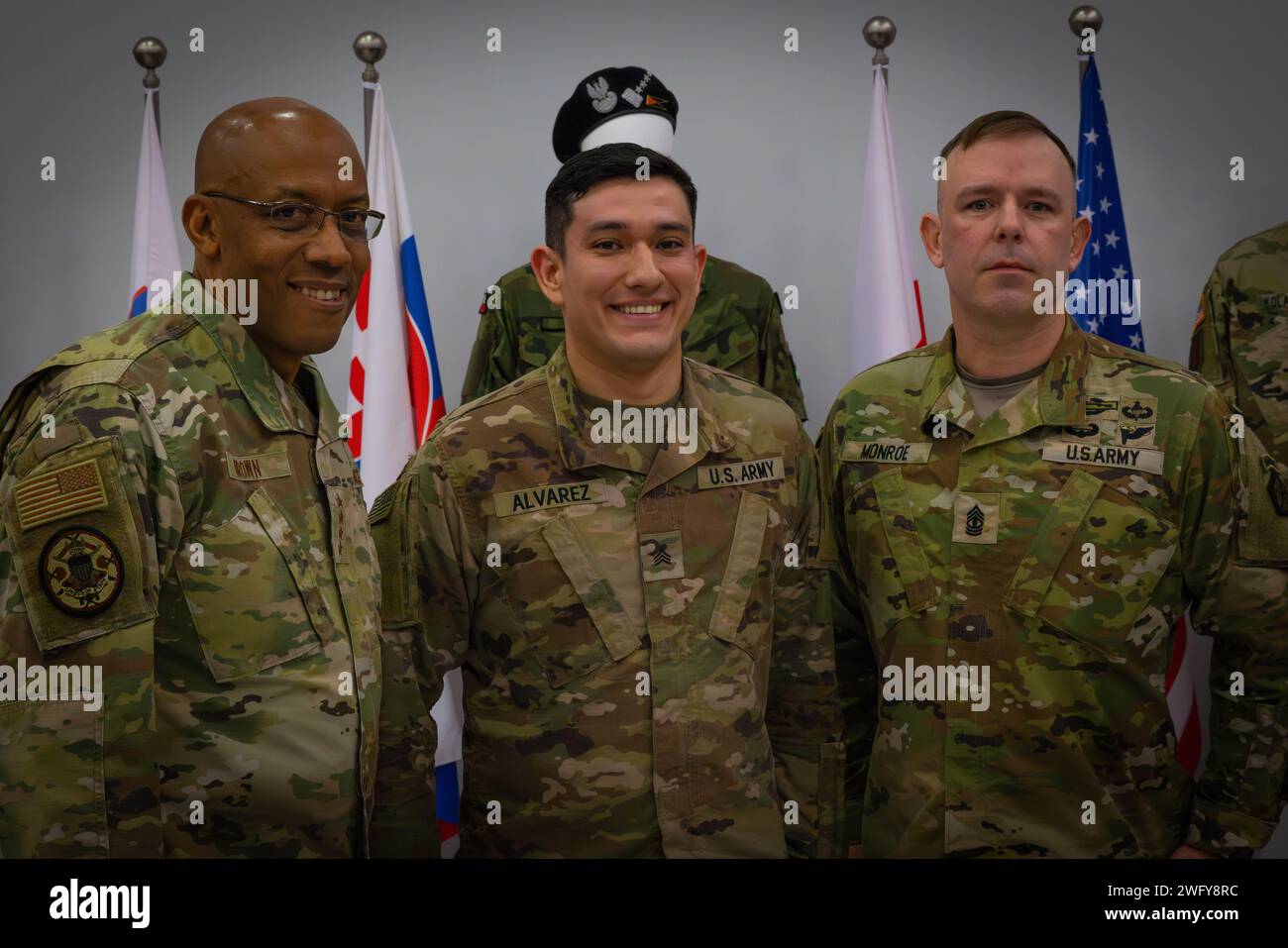 U.S. Army Sgt. Isaac Alvarez, V Corps Fox Company orderly room non ...
