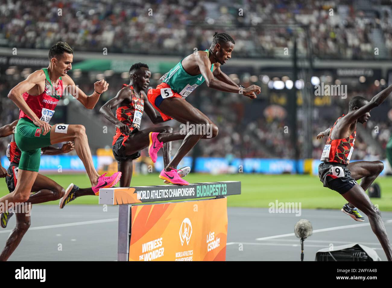 Lamecha GIRMA participating in the 3000 METRES STEEPLECHASE at the World Athletics Championships