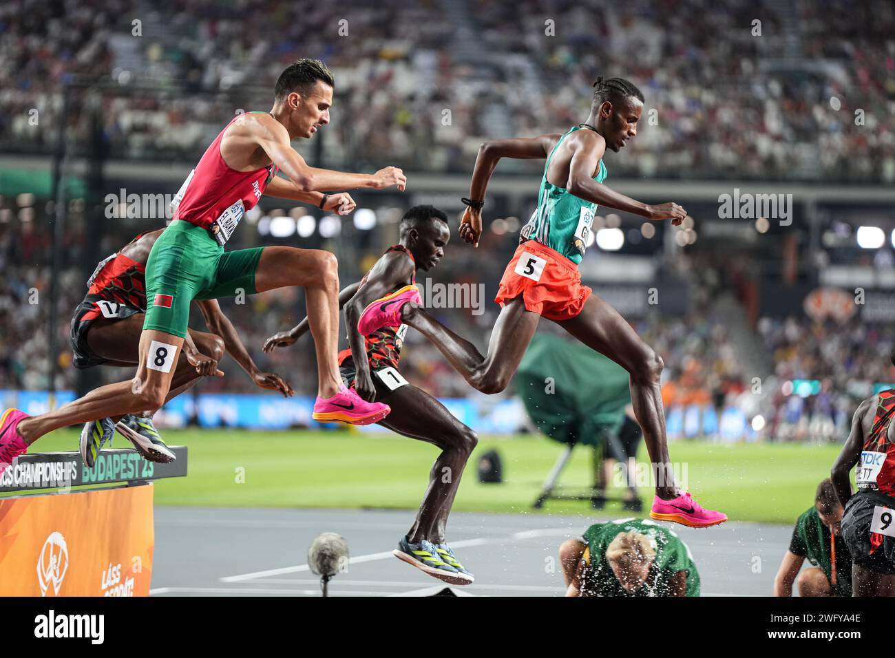 Lamecha GIRMA participating in the 3000 METRES STEEPLECHASE at the World Athletics Championships