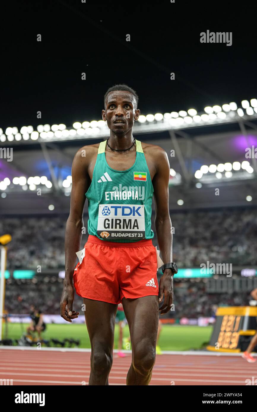 Lamecha GIRMA participating in the 3000 METRES STEEPLECHASE at the