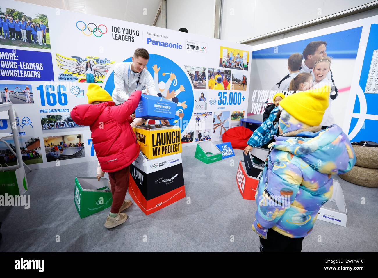 General view, JANUARY 25, 2024 At Athlete's Village during the