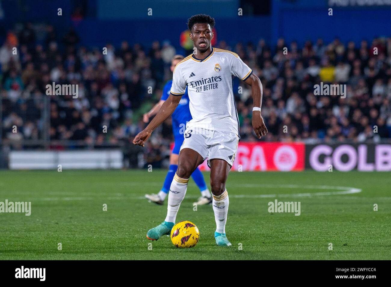 Getafe, Madrid, Spain. 1st Feb, 2024. LaLiga EA Sports Getafe FC 0 - Real Madrid 2 match Spain (02/01/24).18 TCHOUAMENI (Credit Image: © Oscar Manuel Sanchez/ZUMA Press Wire) EDITORIAL USAGE ONLY! Not for Commercial USAGE! Stock Photo