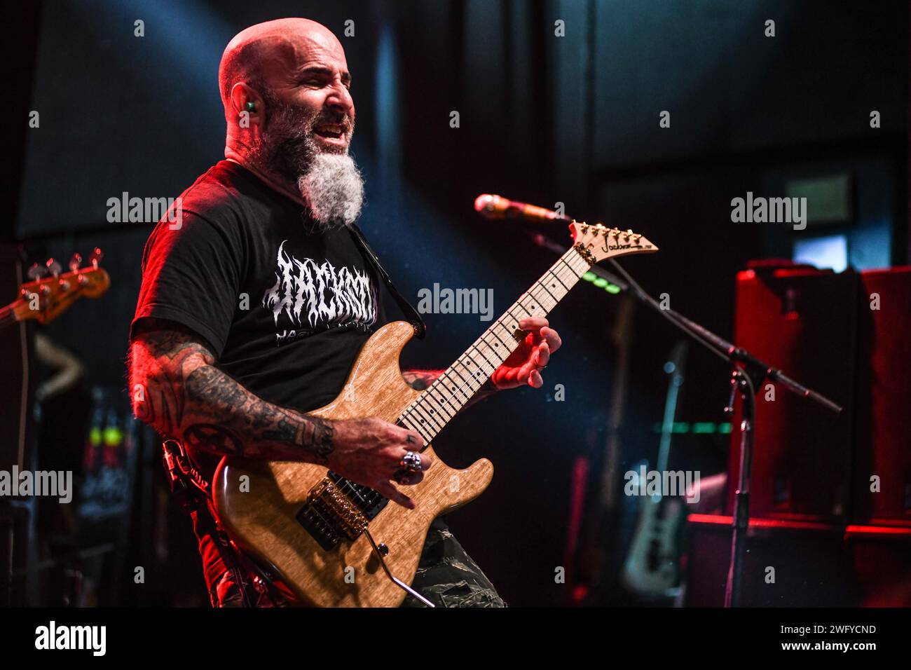 Scott Ian (guitar) performing live with Mr. Bungle Stock Photo - Alamy