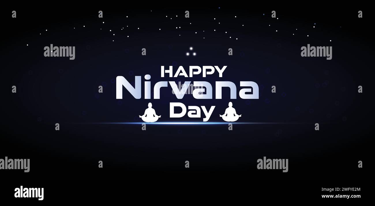 HAPPY Nirvana Day wallpapers and backgrounds you can download and use on your smartphone, tablet, or computer. Stock Vector
