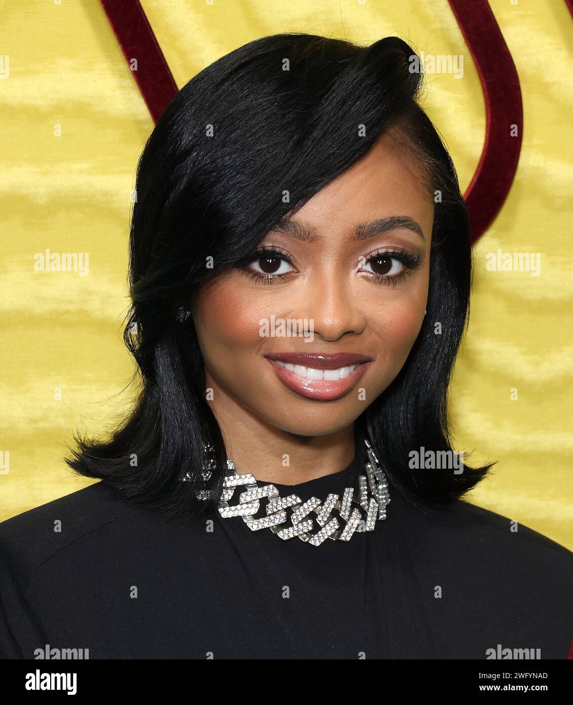 Skai Jackson attends the 2024 Warner Music Group PreGRAMMY Party at