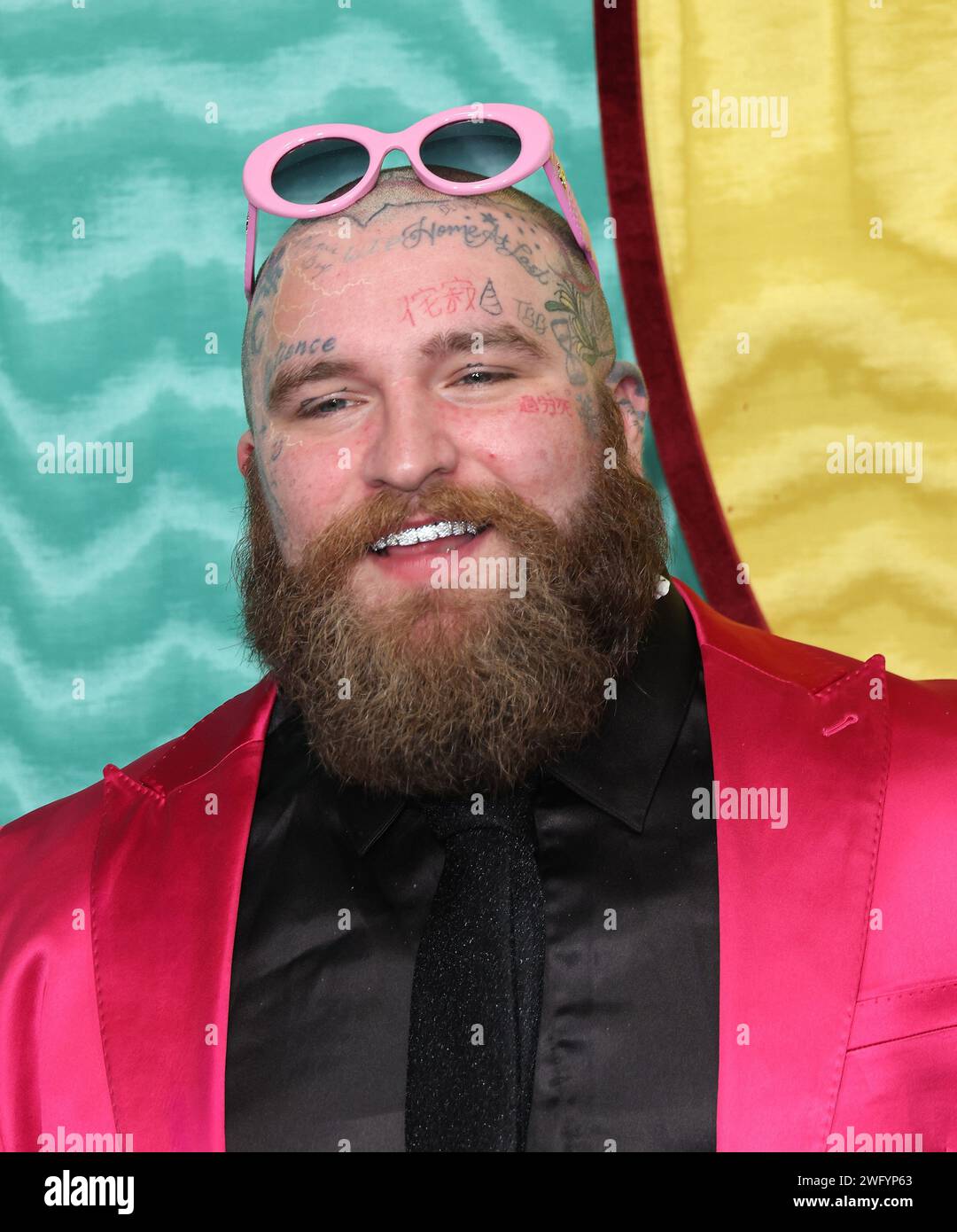 Teddy Swims attends the 2024 Warner Music Group PreGRAMMY Party at