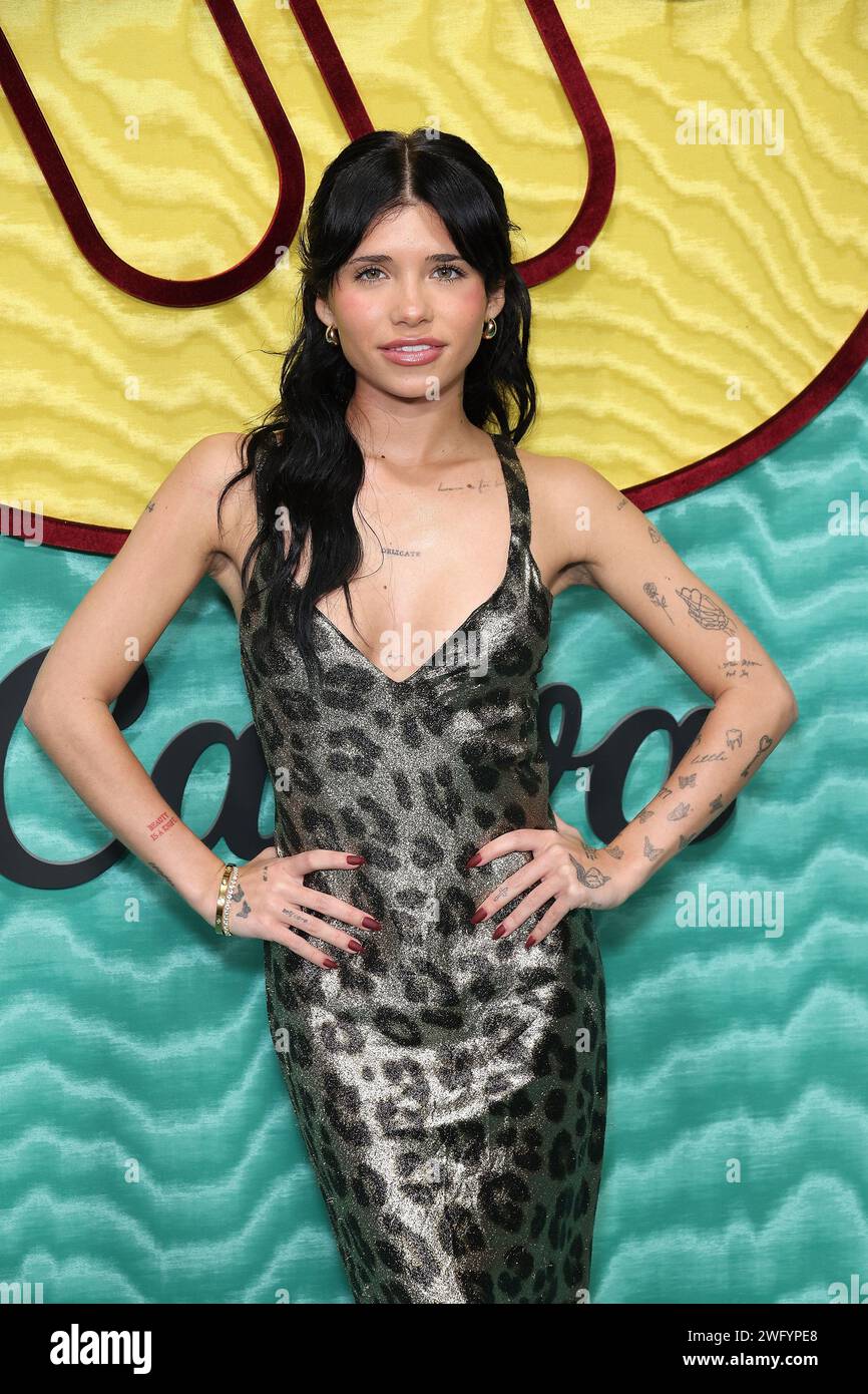 Nessa Barrett attends the 2024 Warner Music Group PreGRAMMY Party at