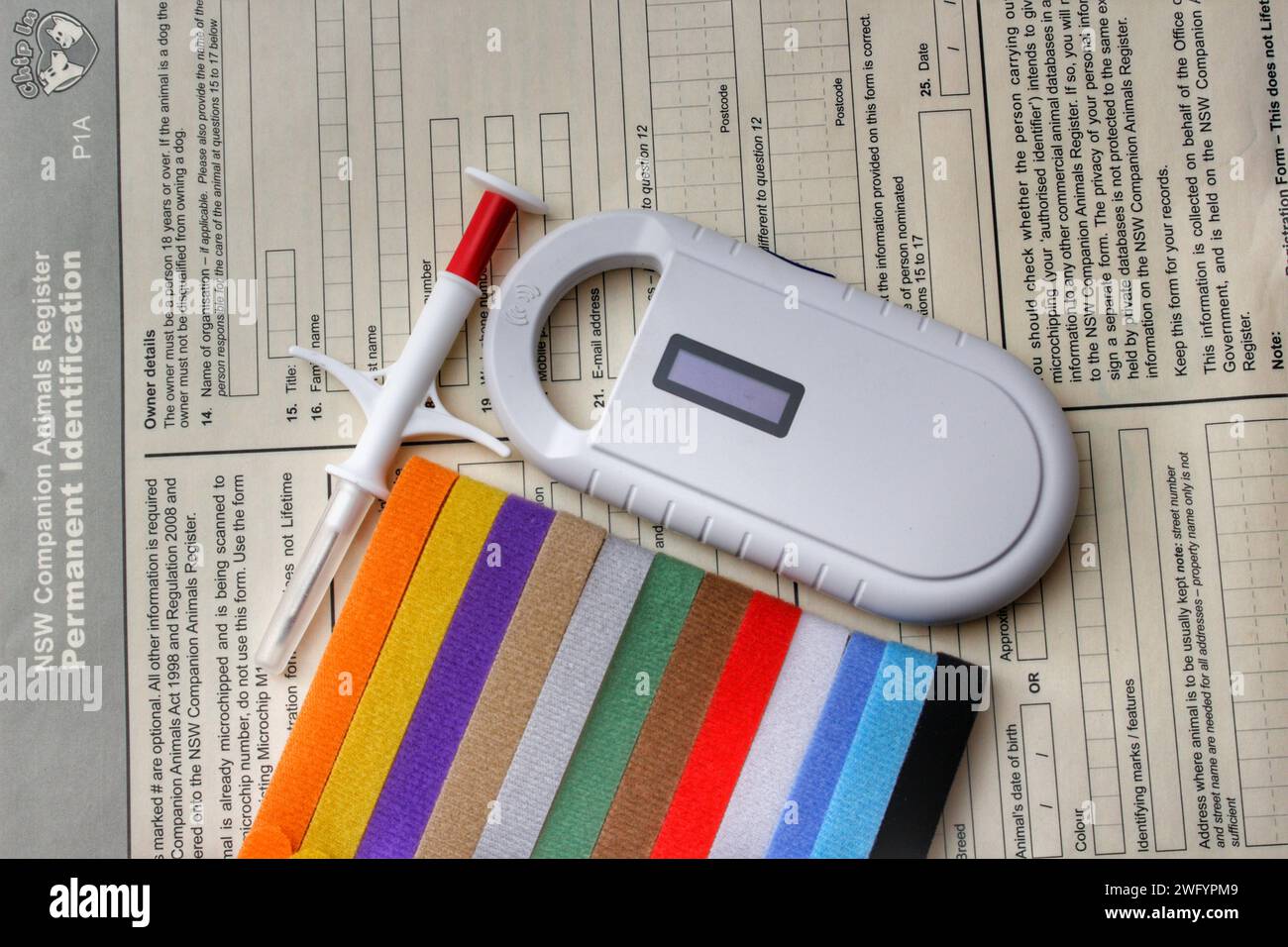 Microchipping, animal identification Stock Photo Alamy