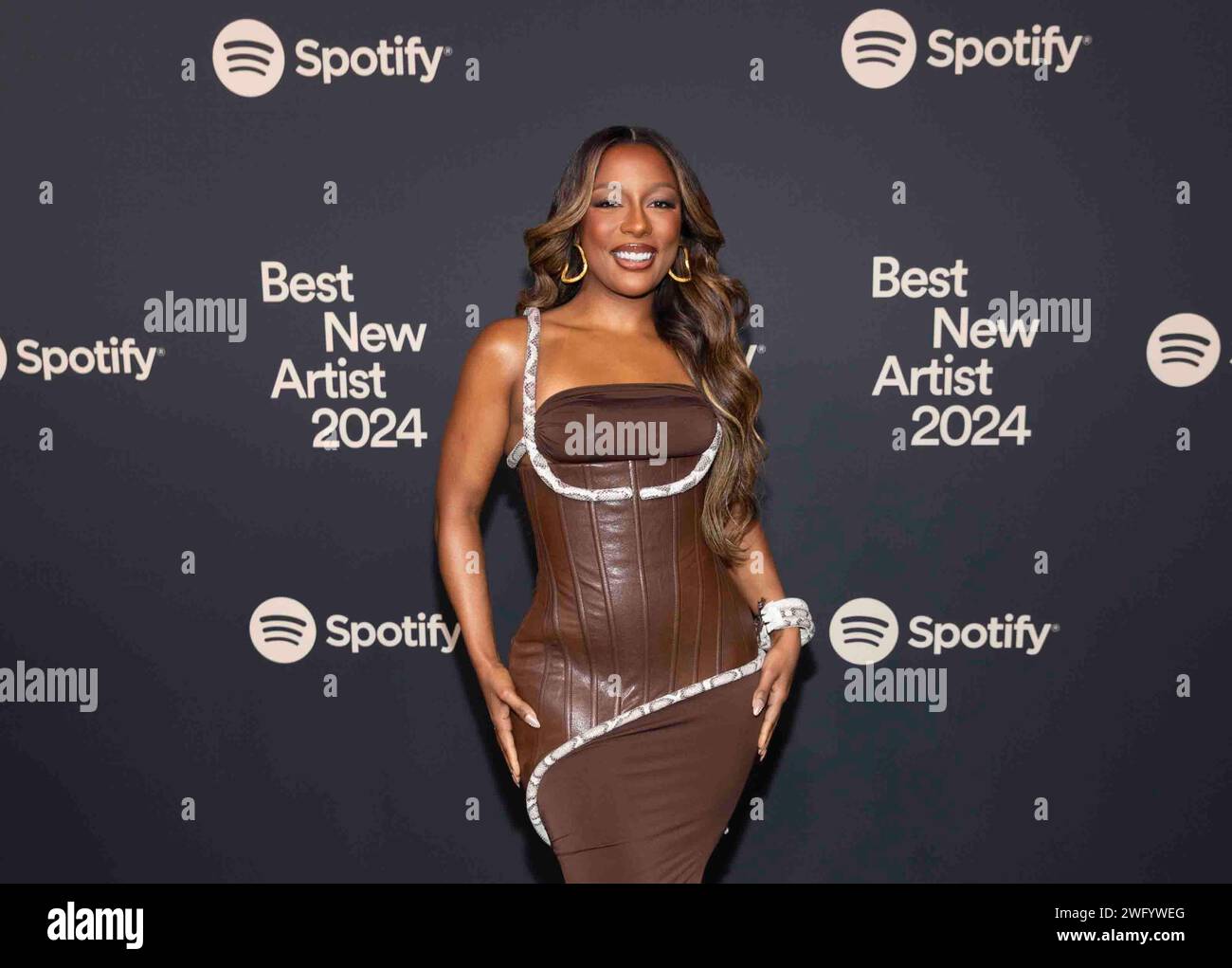 Los Angeles, USA. 01st Feb, 2024. Victoria Monet attends the arrivals ...