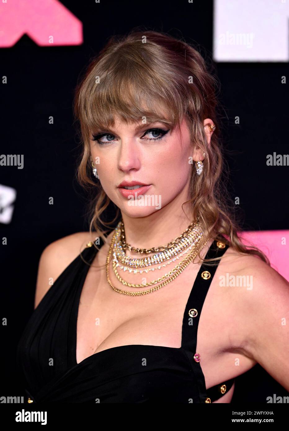 File photo dated 12/9/2023 of Taylor Swift, who could make history at the 2024 Grammy Awards as the first person to win album of the year four times. The pop megastar is the first and only female solo artist to win the award three times, tied with Frank Sinatra, Paul Simon and Stevie Wonder, but could make history with album Midnights at the 66th annual ceremony in Los Angeles on Sunday. Issue date: Friday February 2, 2024. Stock Photo