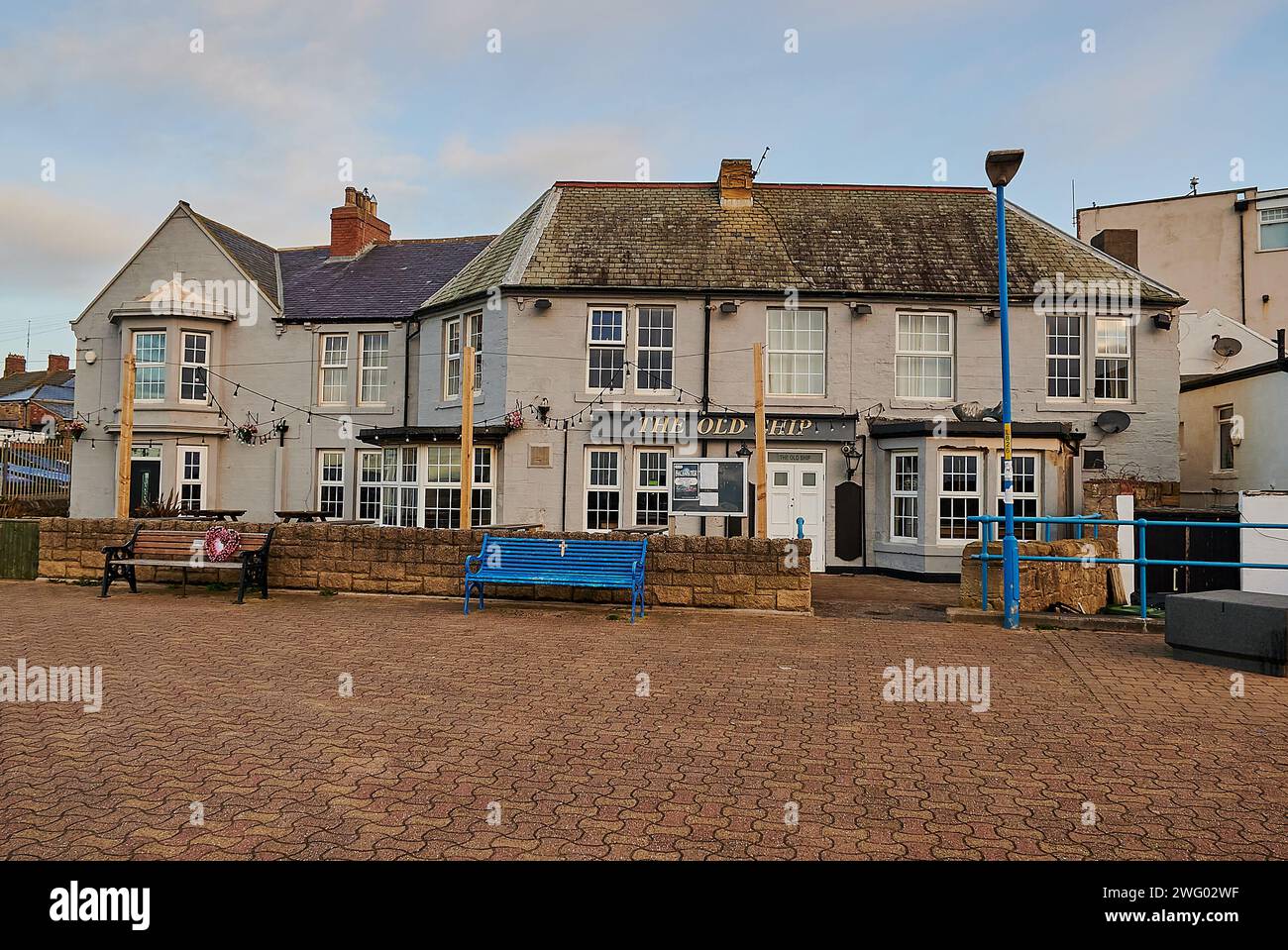 The Old Ship Newbiggin by the Sea Stock Photo Alamy