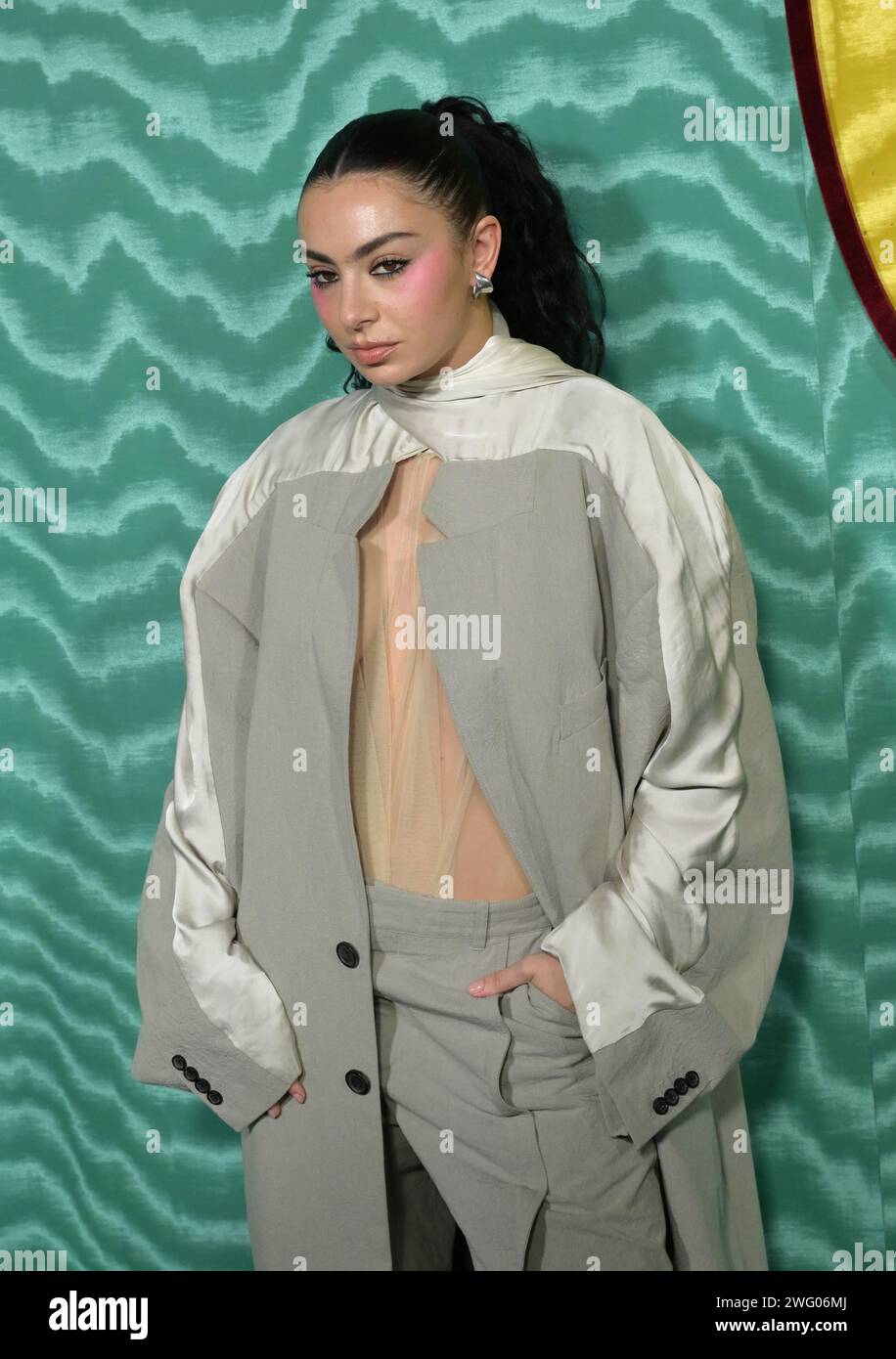 LOS ANGELES, USA. February 01, 2024 Charli XCX at the Warner Music