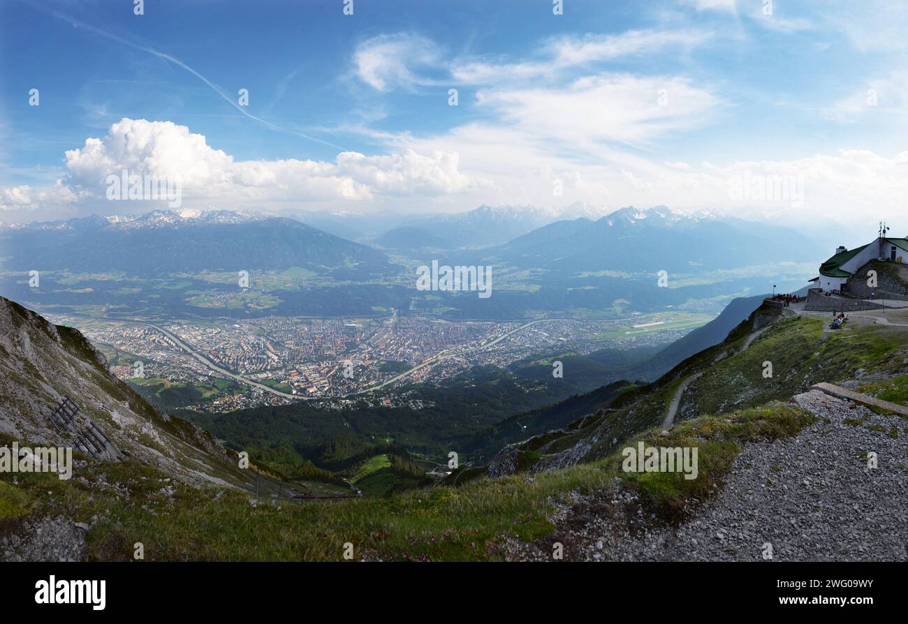 Innsbruck, Blick von der Nordkette Stock Photo