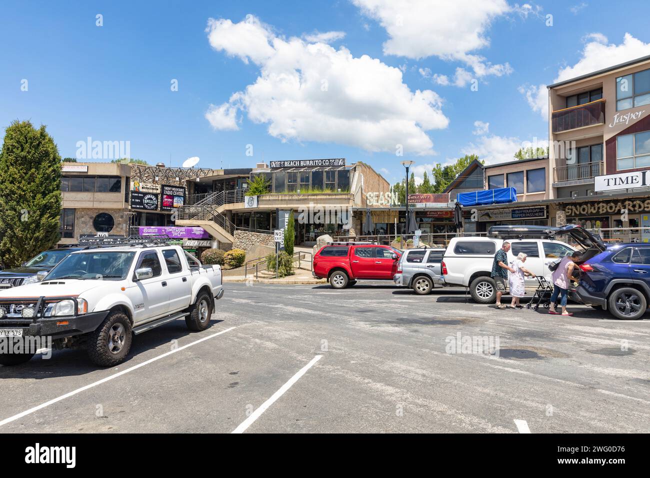 Jindabyne Australian town in the Snowy Monaro region, town centre with