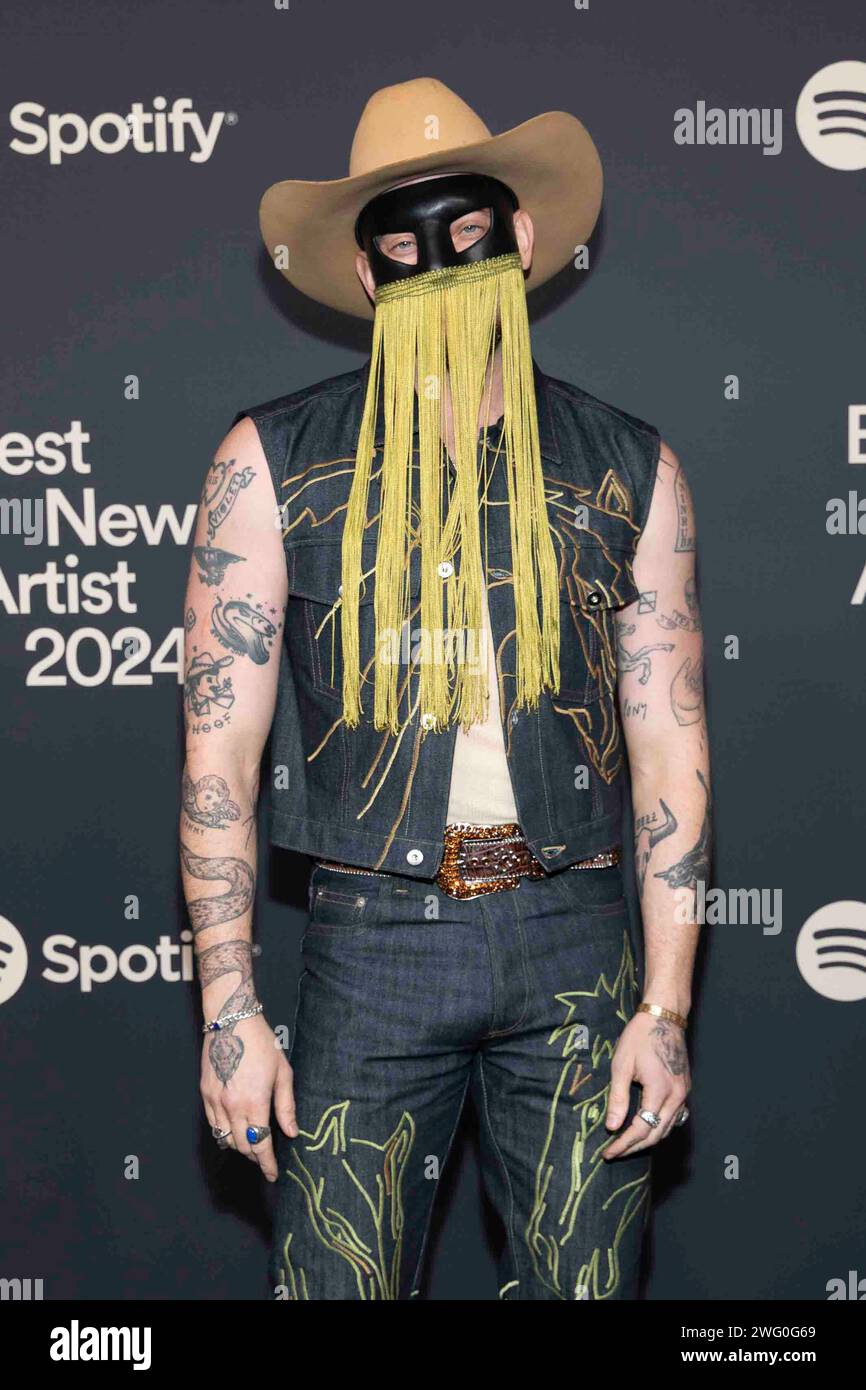 Orville Peck attends the arrivals of Spotify’s 2024 Best New Artist