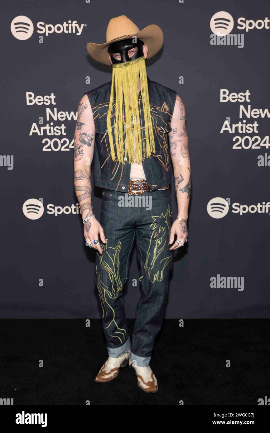 Orville Peck attends the arrivals of Spotify’s 2024 Best New Artist