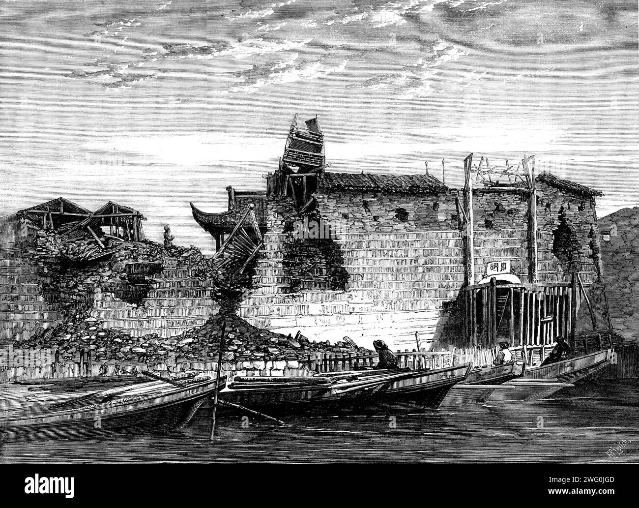 Cannon great wall of china Black and White Stock Photos & Images - Alamy
