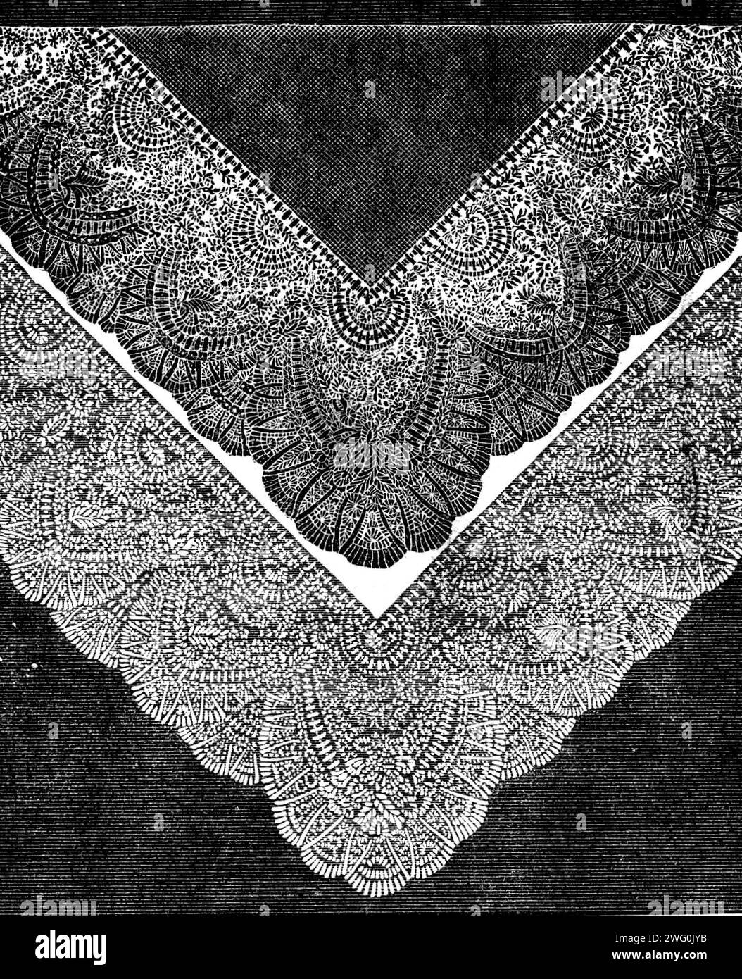 Shawls pattern Black and White Stock Photos &amp; Images - Alamy