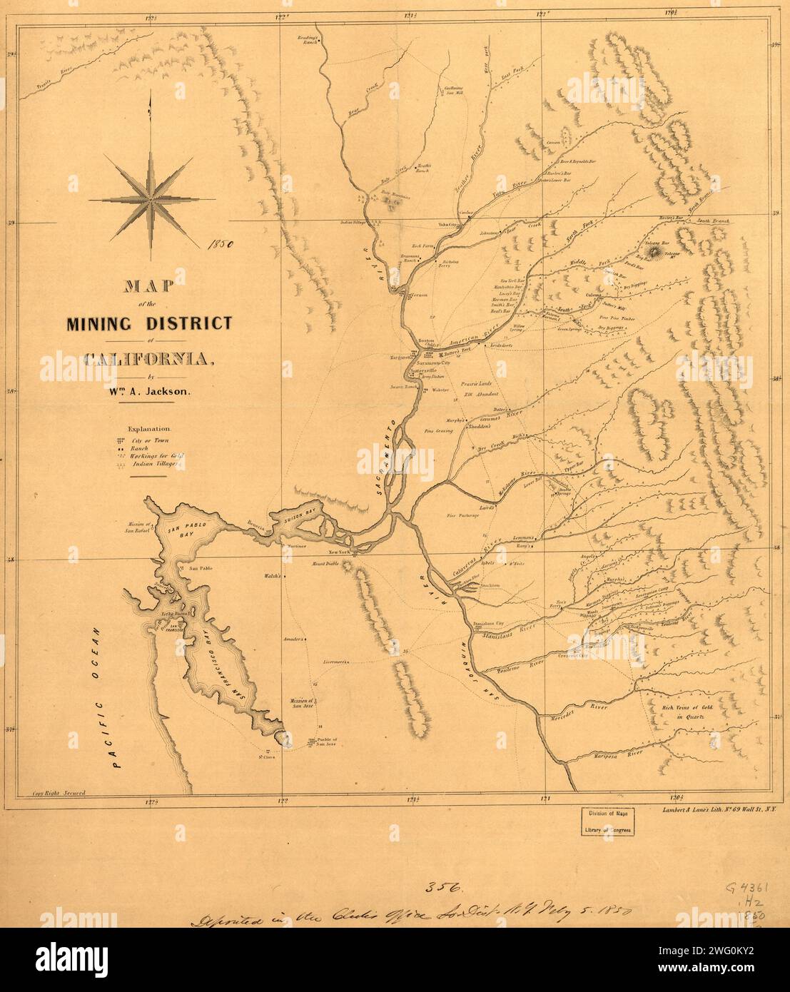 California missions map hi-res stock photography and images - Alamy
