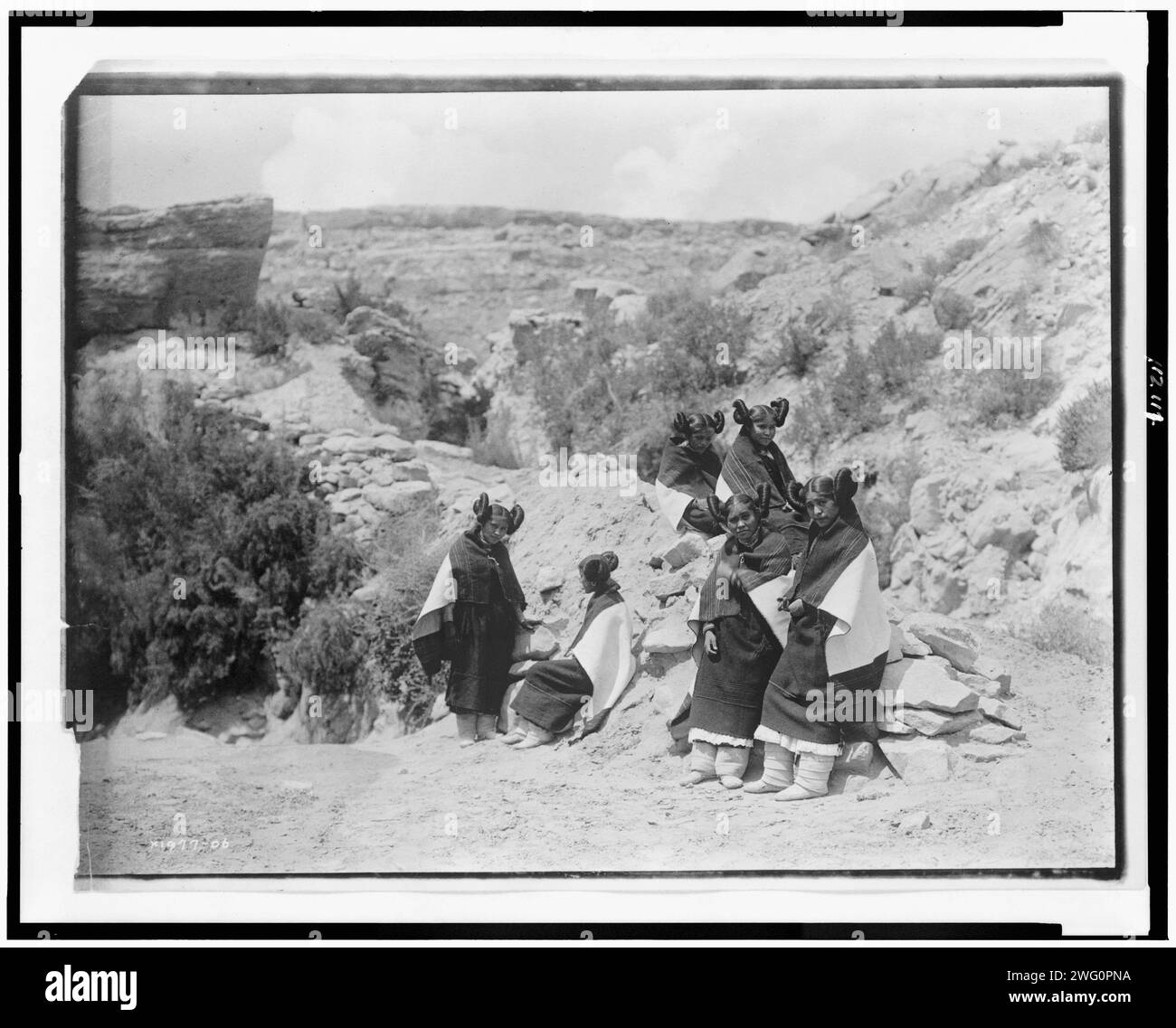East Mesa girls-Hopi, c1906. Stock Photo
