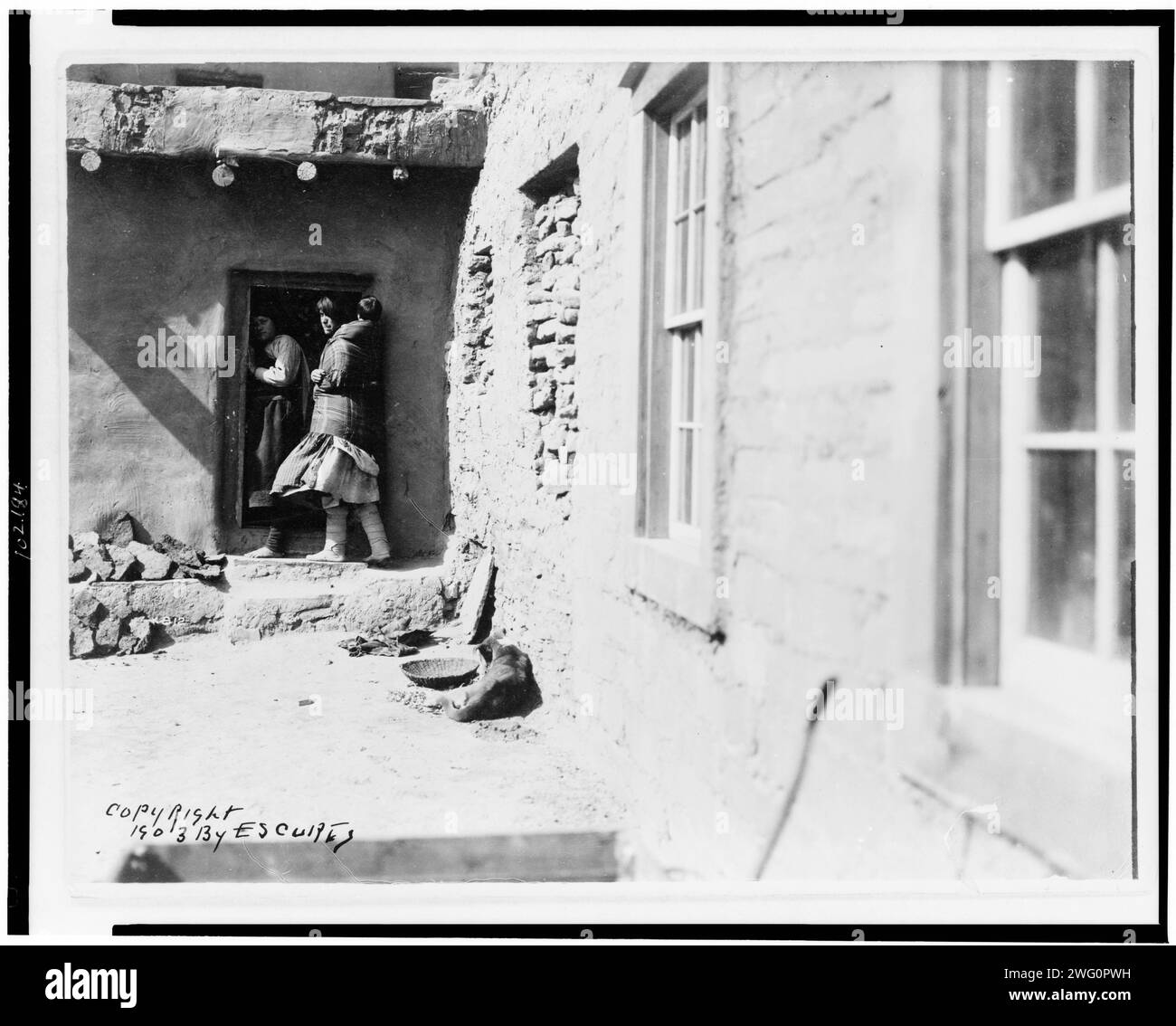 A Zuni doorway, c1903 Stock Photo Alamy