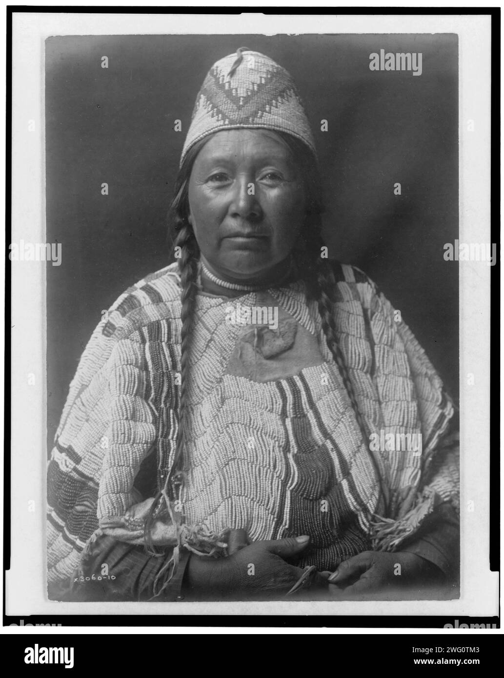 Wife of MnainakYakima, c1910. Yakima woman, halflength portrait