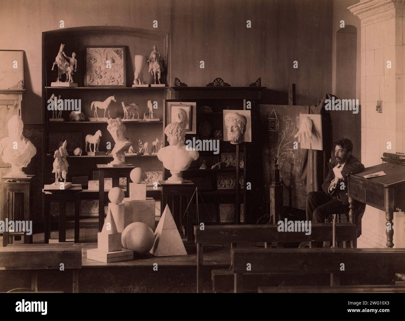 Historic german school class hi-res stock photography and images - Alamy