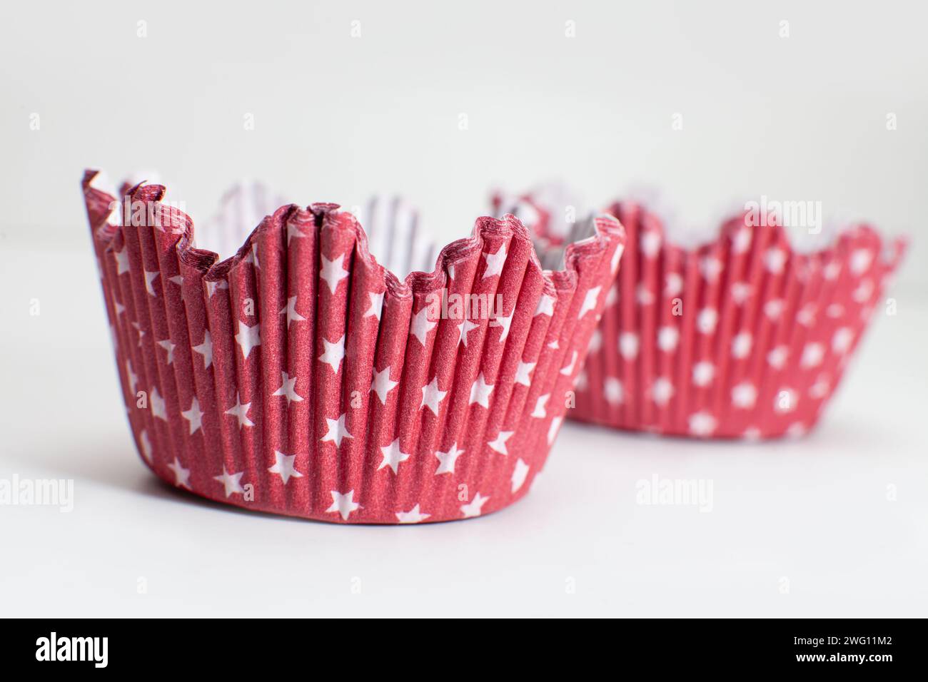 muffin and cupcake paper liners Stock Photo