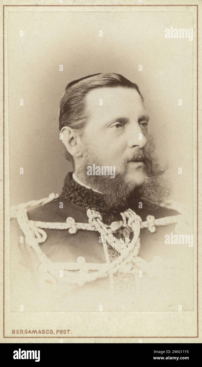 Grand Duke Konstantin Nicolaevich, head-and-shoulders portrait, facing right, between 1870 and 1886. Stock Photo
