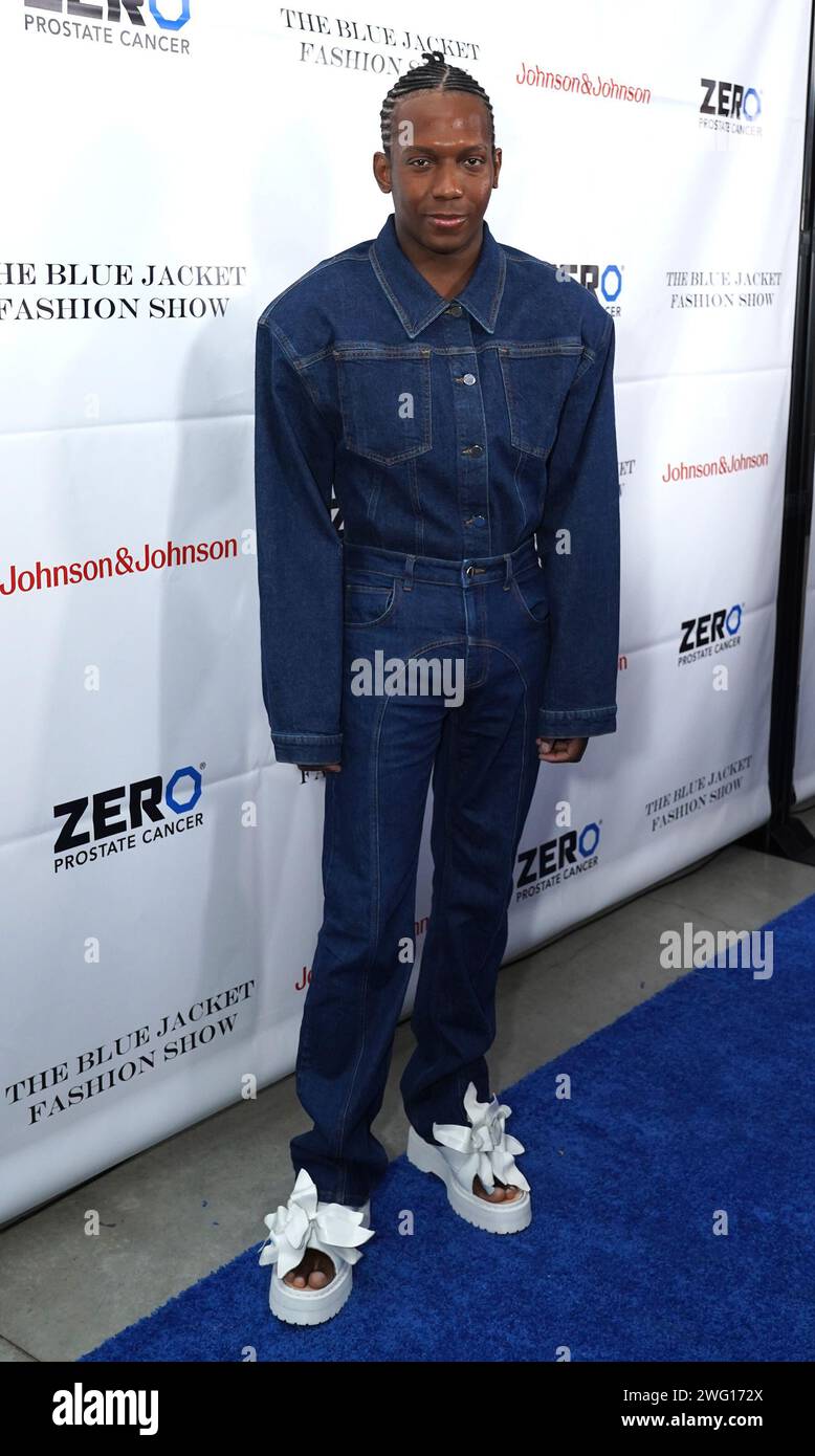 Carlos Greer attends 8th Annual Blue Jacket Fashion Show at Moonlight