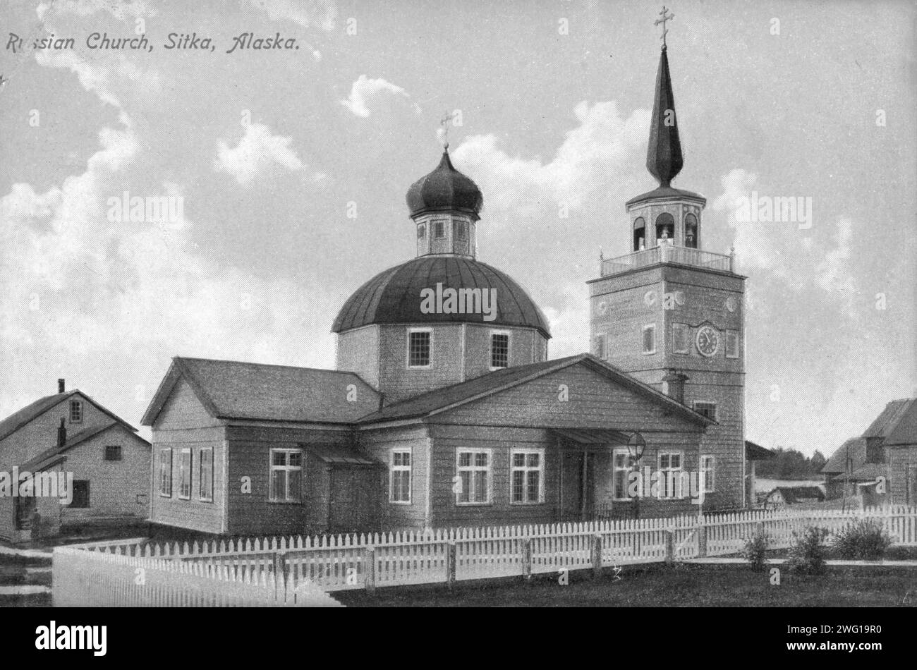 Russian church, between c1900 and c1930. Stock Photo