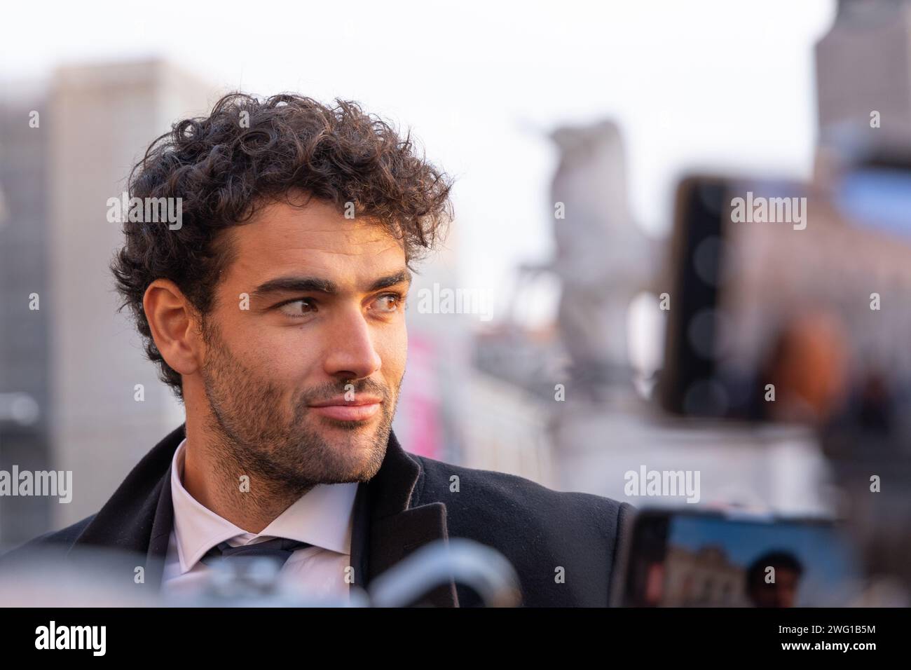 Rome, Italy. 1st Feb, 2024. The Italian tennis player Matteo Berrettini