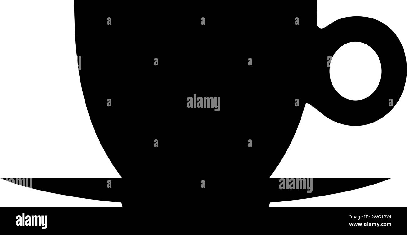 Silhouette of Tea Cup Icon Stock Vector Image & Art - Alamy