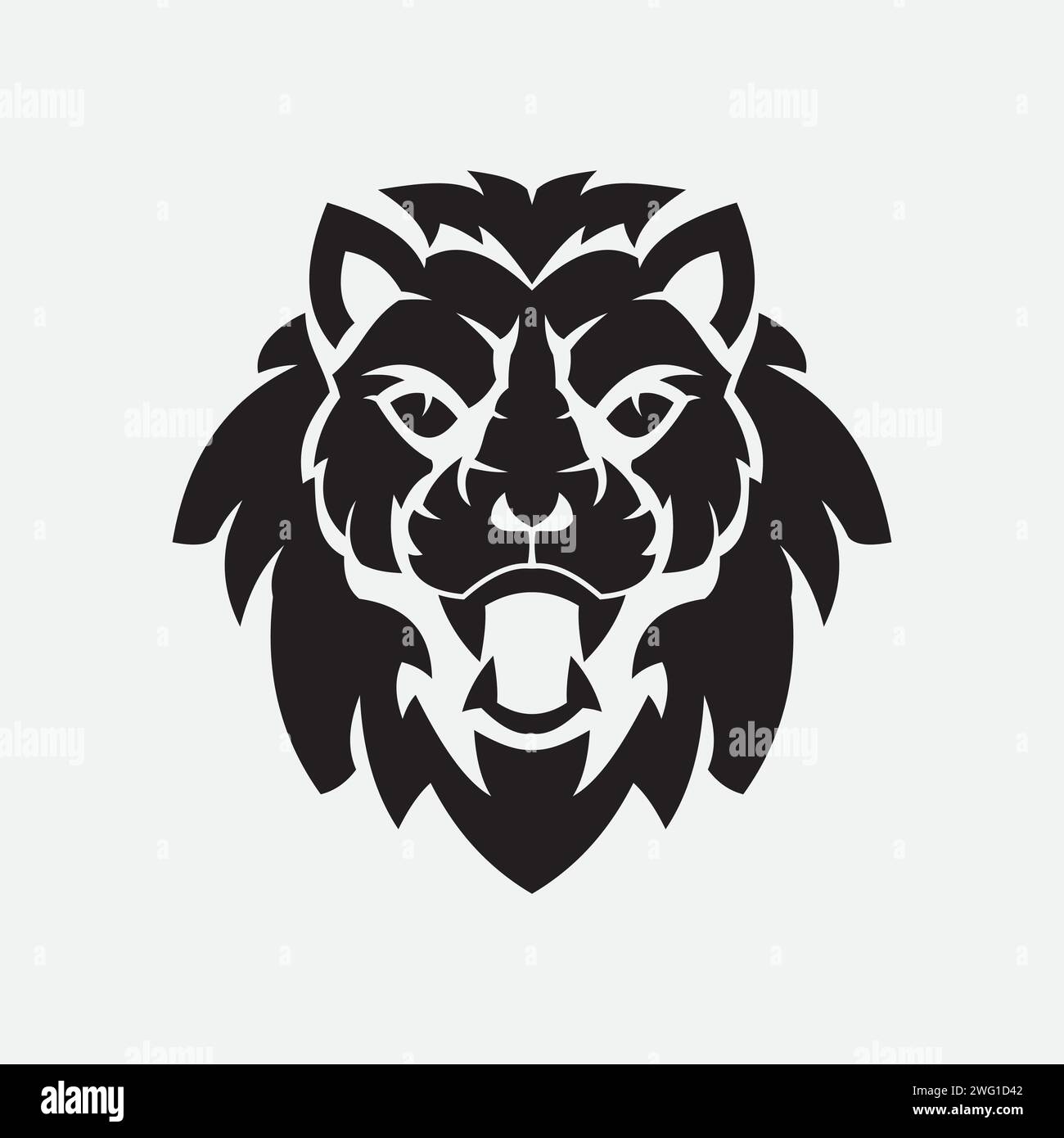 Lion vector logo concept illustration Stock Vector Image & Art - Alamy