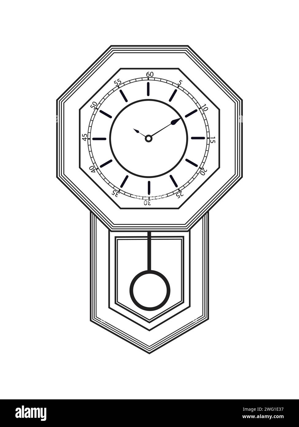 watch clock art,Set of wall clocks ,clocks symbol isolated on white background stock vector